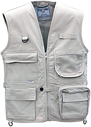 Foxfire Kid's Cargo Explorer Vest for Outdoor Adventure Safari and Travel Wear with Pockets Cotton