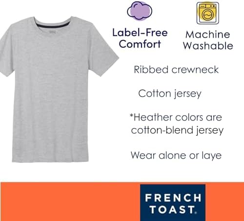 French Toast Boys' Short Sleeve Crewneck Tee