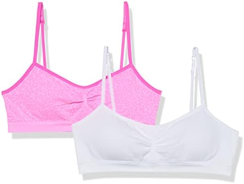 Fruit of the Loom Girls' Bra with Removable Cookies 2-Pack