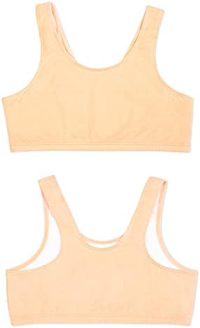 Fruit Of The Loom Girls' Multi Cotton Built-Up Stretch Sports Bra Available In 6 Packs