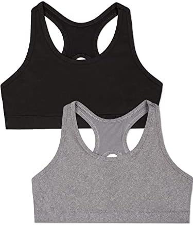 Fruit of the Loom Girls Stay Dry Racerback Sports Bra
