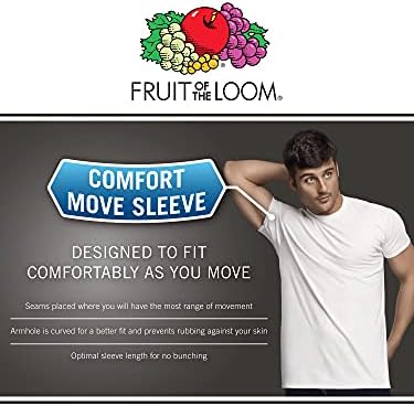 Fruit Of The Loom Men's Lightweight Active Cotton Blend Undershirts