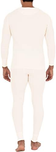 Fruit Of The Loom Men's Recycled Waffle Thermal Underwear Crew Top (1 And 2 Packs)