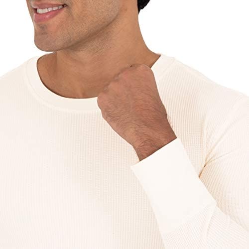 Fruit Of The Loom Men's Recycled Waffle Thermal Underwear Crew Top (1 And 2 Packs)