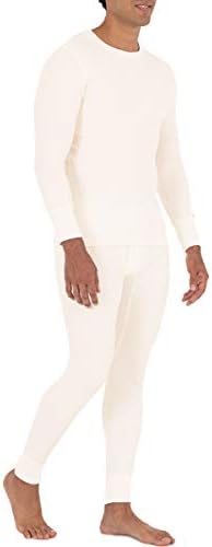 Fruit Of The Loom Men's Recycled Waffle Thermal Underwear Crew Top (1 And 2 Packs)