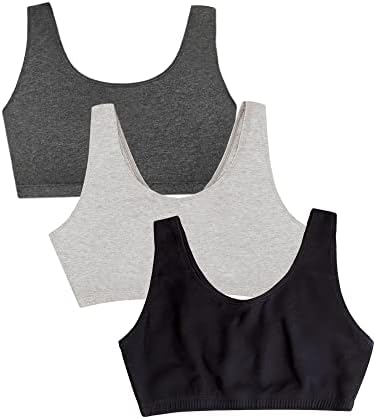 Fruit of the Loom Women's Multi-Pack Tank Top Style Sports Bra
