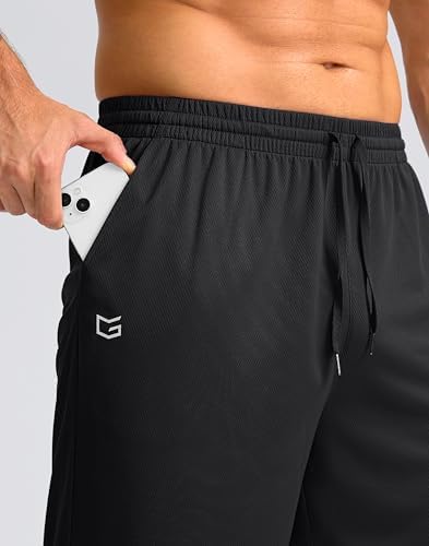 G Gradual Men's Athletic Shorts With Pockets 11" Long Basketball Shorts Lightweight Quick Dry Gym Workout Shorts For Men