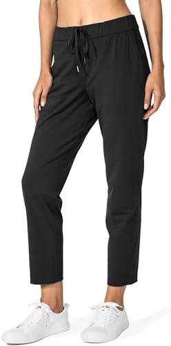 G Gradual Women's Pants with Deep Pockets 7/8 Stretch Ankle Sweatpants for Golf Athletic Lounge Travel Work