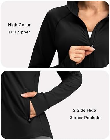 G Gradual Women's UPF 50+ Sun Protection Hoodie Jacket Lightweight Zip Up Jackets Long Sleeve Shirts For Women Hiking Outdoor