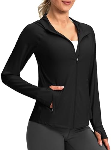 G Gradual Women's UPF 50+ Sun Protection Hoodie Jacket Lightweight Zip Up Jackets Long Sleeve Shirts for Women Hiking Outdoor