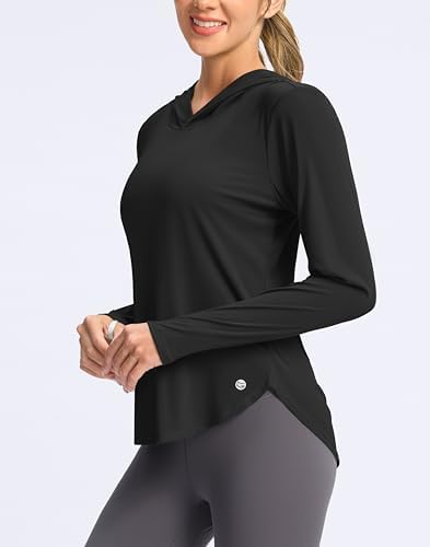 G Gradual Women's UPF 50+ Sun Shirt With Hoodie Long Sleeve UV Protection Shirts Lightweight Hiking Fishing Shirts For Women