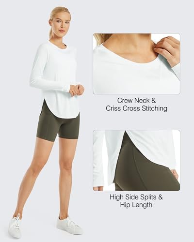 G4Free Women's UPF 50+ UV Shirts Long Sleeve Workout Sun Shirt Outdoor Gym Hiking Tops Quick Dry Lightweight