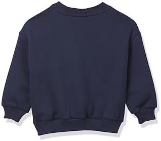 GAP Boys' Oversized Crewneck Logo Sweatshirt