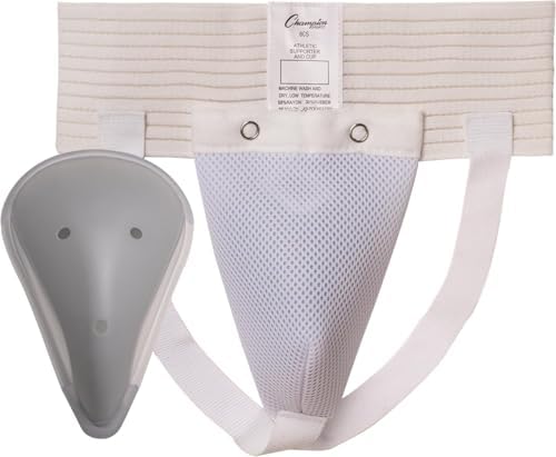 Generic Athletic Supporter Jock Strap & Cup Youth Boys (Medium) White