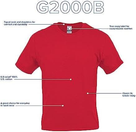 Gildan Youth Ultra Cotton T-Shirt Style G2000B Multipack