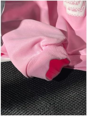 Girl's Bow Graphic Print Preppy Cute Sweatshirts Round Neck Long Sleeve Drop Shoulder Pullovers