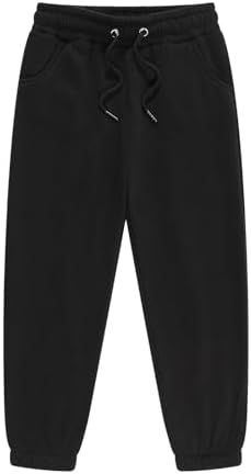 Girls Boys Sweatpants Toddler Kids Solid Drawstring Elastic Waist Joggers Outdoor Active Pants With Pockets For Teen