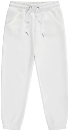 Girls Boys Sweatpants Toddler Kids Solid Drawstring Elastic Waist Joggers Outdoor Active Pants With Pockets For Teen