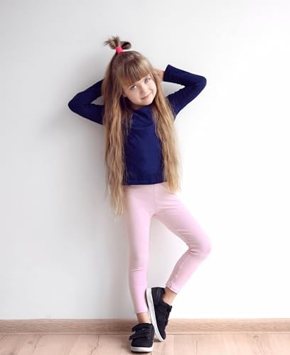 Girls/Boys/Toddler 6 Pack Athletic Performance Long Sleeve Undershirt Tops/Base Layer Cotton Stretch Shirts