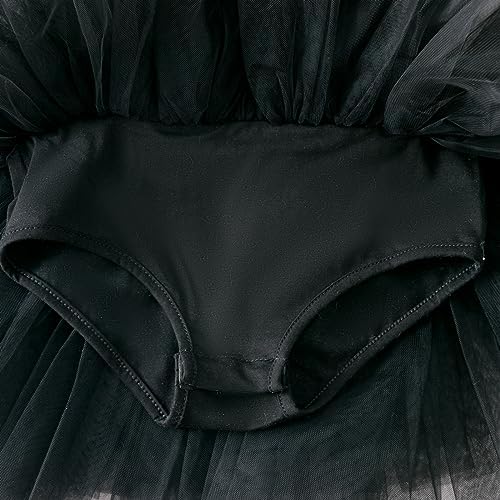 Girls Dance Tutu Dresses Ruffle Sleeve Snap Crotch Ballet Leotards