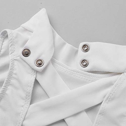 Girls High Neck Athletic Sports Bra Crop Top Gymnastics Workout Gym Fitness Vest Tank Top T Shirt