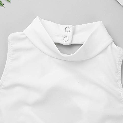 Girls High Neck Athletic Sports Bra Crop Top Gymnastics Workout Gym Fitness Vest Tank Top T Shirt