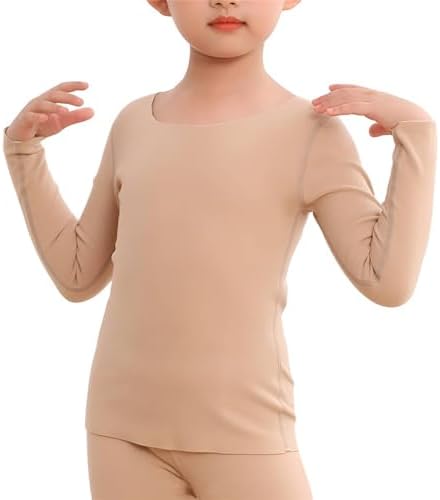 Girls Kids Thermal Underwear Soft Long John Set Fleece Lined Undershirt Leggings Warm Base Layer