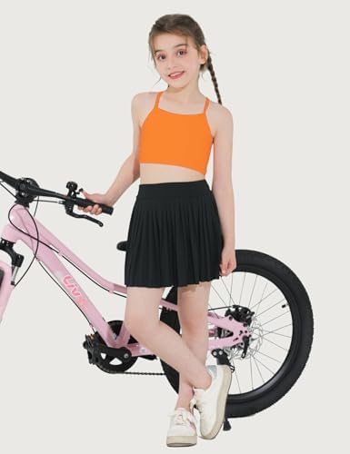 Girls Sports Bra Spaghetti Strap Y Back Training Bras For Teens Racerback Yoga Comfort Crop Top