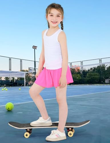 Girls Tank Tops Racerback Crewneck Sleeveless Athletic Quick Dry Shirts Workout Yoga 5-14 Years