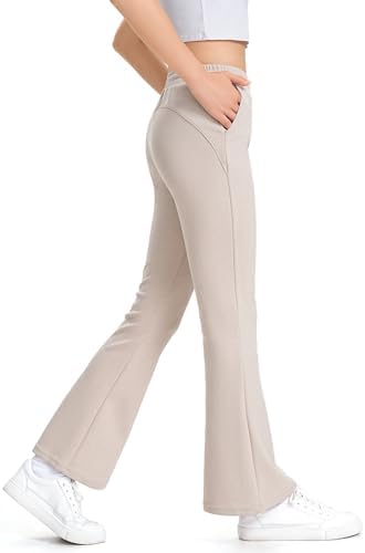 Girls Uniform Pants Flare Sweatpants Joggers Pants Preppy Clothes For Girls 7-14 Years