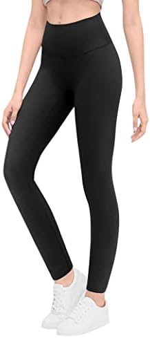 Gnainach Girls Running Pants High Waisted Soft Comfy Elastic Compression Yoga Leggings for Toddler Kids Teens Dance Workout