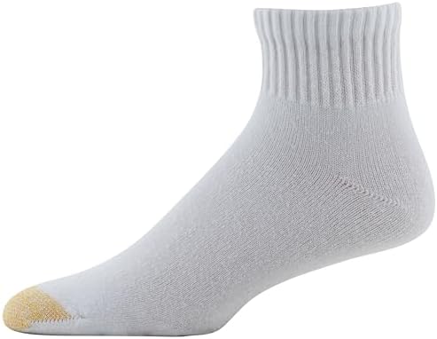 GOLDTOE Men's 656P Cotton Ankle Athletic Socks Multipairs