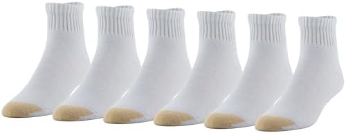 GOLDTOE Men's 656P Cotton Ankle Athletic Socks Multipairs