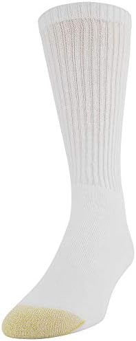 GOLDTOE Men's 656S Cotton Crew Athletic Socks Multipairs
