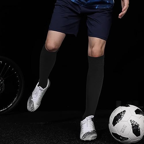 GRAPMKTG 3 Pack Soccer Baseball Softball Socks For Youth Women And Men Knee High Football Socks For Boys Girls
