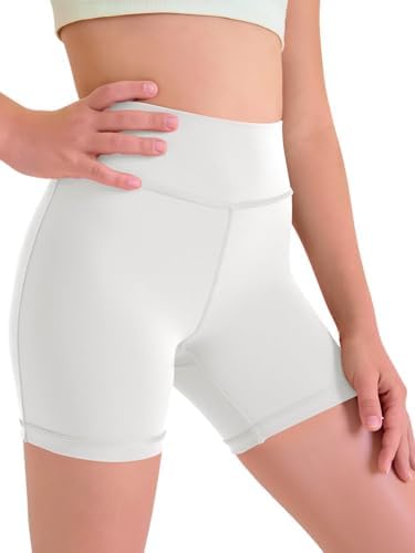 Haloumoning Girls Athletic Shorts Kids Workout High Waisted Volleyball Shorts Yoga Dance Gymnastics Shorts