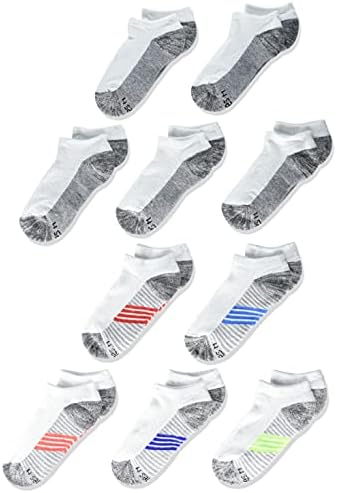 Hanes Boys' Ankle and No Show Performance Sport Socks 10-Pair Packs