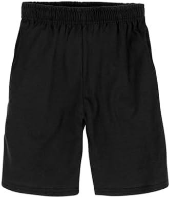 Hanes Boys Jersey Shorts Pack 2-Pack Cotton Shorts For Boys With Pockets Pull-On Shorts