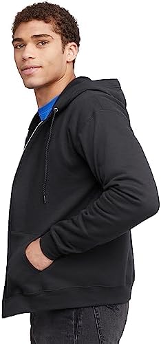 Hanes Ecosmart Fleece Full-zip Hoodie For Men Hooded Sweatshirt