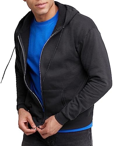 Hanes Ecosmart Fleece Full-zip Hoodie for Men Hooded Sweatshirt