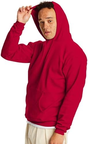 Hanes EcoSmart Hoodie Midweight Fleece Pullover Hooded Sweatshirt For Men