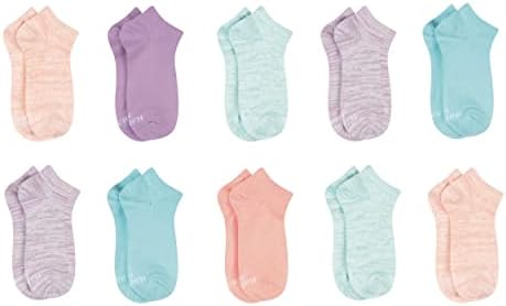 Hanes Girls Comfortsoft Ankle Socks Soft Stretch Socks For Girls Assorted 10-pair Pack