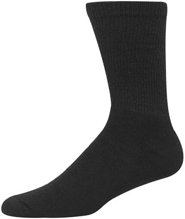 Hanes Men's Max Cushion Double Tough Crew Socks 12-Pair Pack