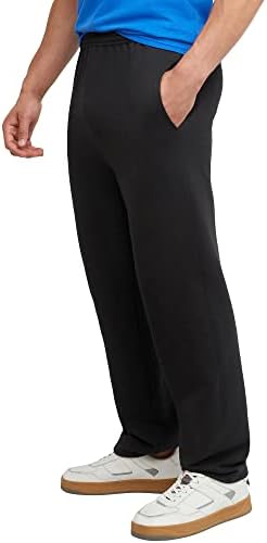 Hanes Men's Sweatpants EcoSmart Fleece Sweats For Men Open Bottom Sweatpants 30.5"