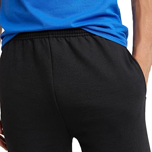 Hanes Men's Sweatpants EcoSmart Fleece Sweats For Men Open Bottom Sweatpants 30.5"