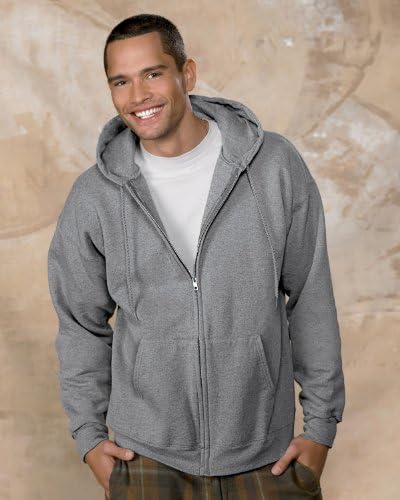 Hanes Men's Ultimate Full-Zip Hoodie Men's Hooded Fleece Sweatshirt With Zipper