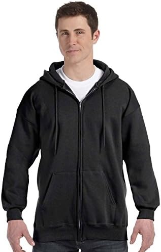 Hanes Men's Ultimate Full-Zip Hoodie Men's Hooded Fleece Sweatshirt with Zipper