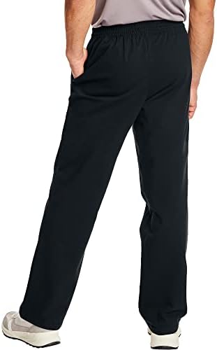 Hanes Mens Essentials Men’s Sweatpants Men’s Cotton Jersey Pants With Pockets 33”