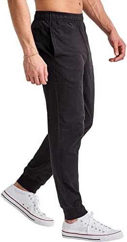 Hanes Originals Cotton Joggers Jersey Sweatpants For Men With Pockets 30" Inseam