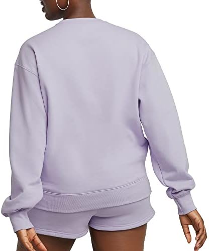 Hanes Originals Women's Fleece Sweatshirt Midweight Sweatshirt For Women Placed Flowers